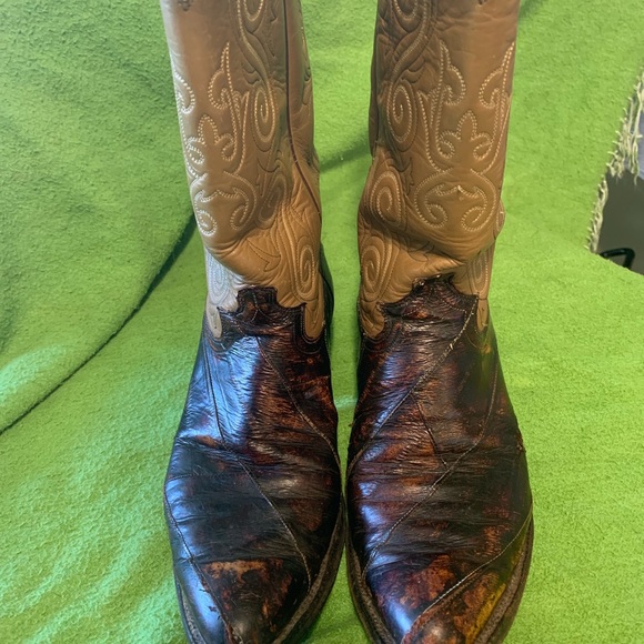 Eel skin Justin boots main image 5